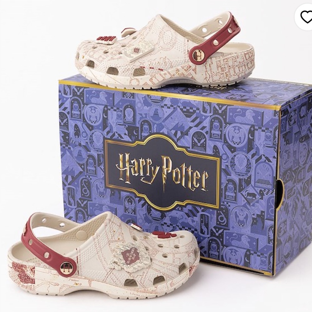 Harry Potter x crocs collab mens 9 / women’s 11 new MARAUDERS MAP